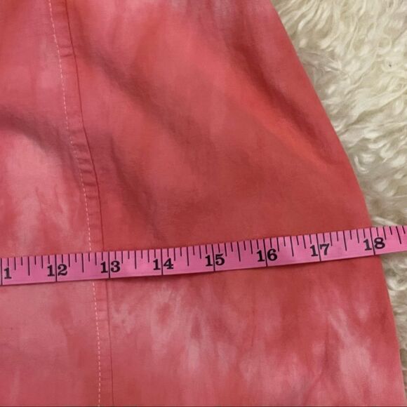 Vintage 70’s does 40’s DIY Peach TieDye Wiggle Dress S - Picture 11 of 13
